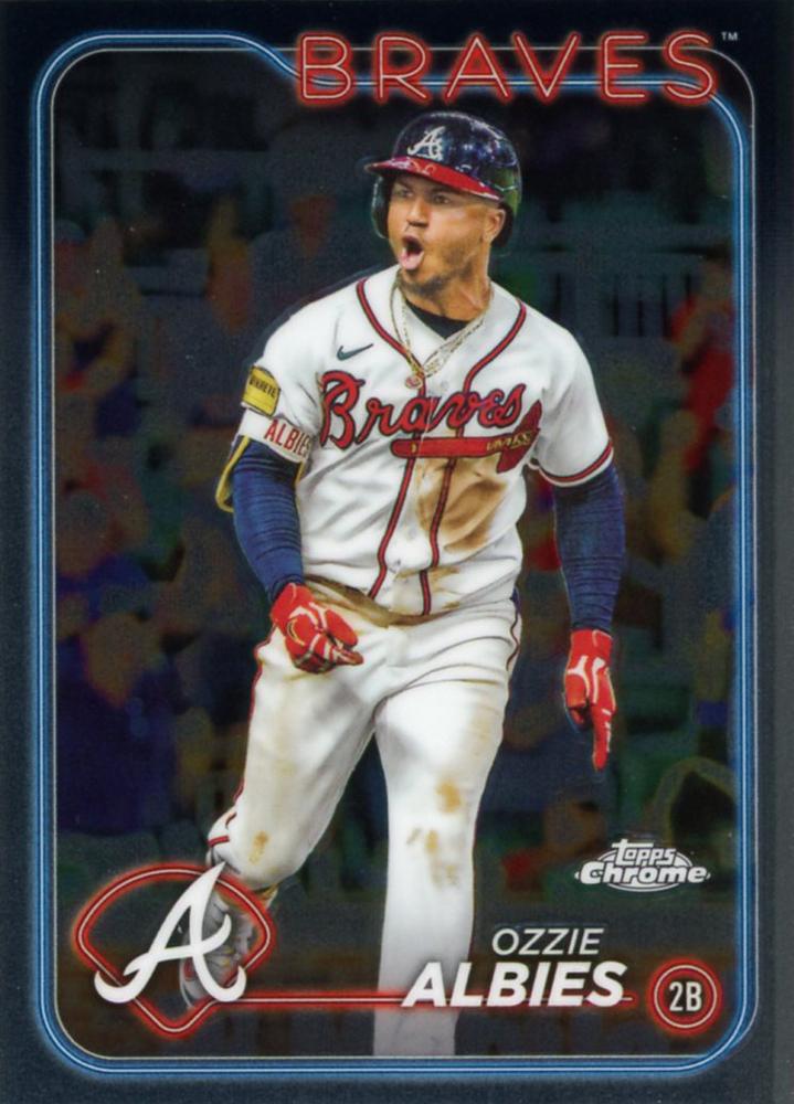 #9 Ozzie Albies - Atlanta Braves - 2024 Topps Chrome Baseball