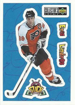 #S9 Eric Lindros - Philadelphia Flyers - 1996-97 Collector's Choice - Stick-Ums Hockey