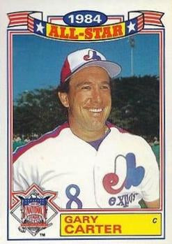 #9 Gary Carter - Montreal Expos - 1985 Topps - 1984 All-Star Game Baseball