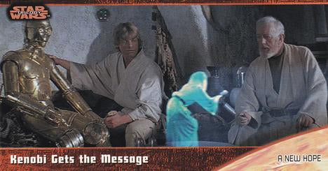 #9 Kenobi Gets the Message - 1997 Topps Widevision Star Wars Trilogy