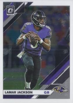 #9 Lamar Jackson - Baltimore Ravens - 2019 Donruss Optic Football