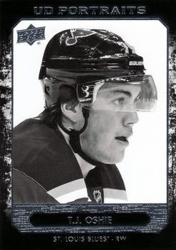 #P-9 T.J. Oshie - St. Louis Blues - 2014-15 Upper Deck - UD Portraits Hockey