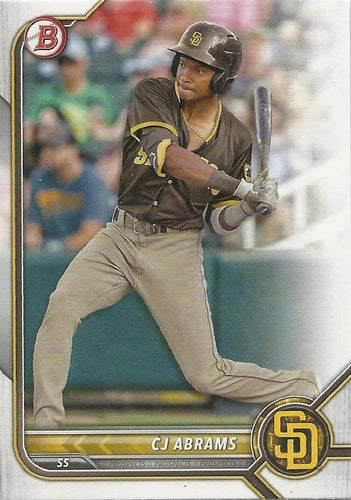 #BP-9 CJ Abrams - San Diego Padres - 2022 Bowman - Prospects Baseball