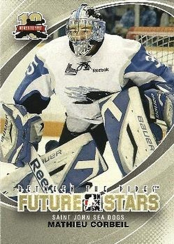 #9 Mathieu Corbeil-Theriault - Saint John Sea Dogs - 2011-12 In The Game Between The Pipes Hockey