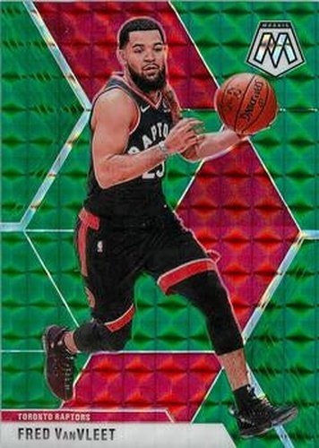 #9 Fred VanVleet - Toronto Raptors - 2019-20 Panini Mosaic - Green Prizm Basketball