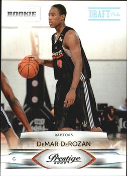 #159 DeMar DeRozan - Toronto Raptors - 2009-10 Panini Prestige - Draft Picks Light Blue Basketball