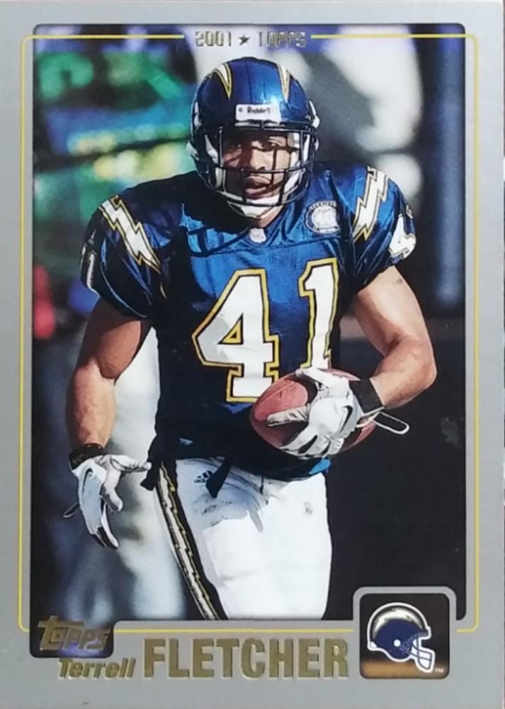 #9 Terrell Fletcher - San Diego Chargers - 2001 Topps Football