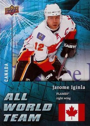 #AW9 Jarome Iginla - Calgary Flames - 2009-10 Upper Deck - All World Team Hockey