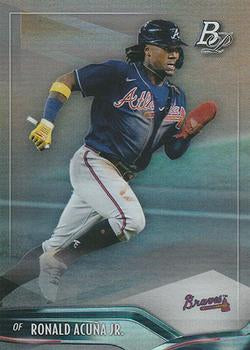 #9 Ronald Acuña Jr. - Atlanta Braves - 2021 Bowman Platinum Baseball