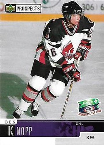 #9 Ben Knopp - Moose Jaw Warriors - 1999-00 Upper Deck Sobeys Kraft Memorial Cup Hockey