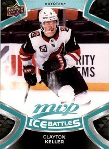 #9 Clayton Keller - Arizona Coyotes - 2021-22 Upper Deck MVP - Ice Battles Hockey