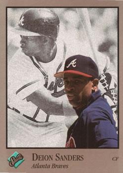 #9 Deion Sanders - Atlanta Braves - 1992 Studio Baseball