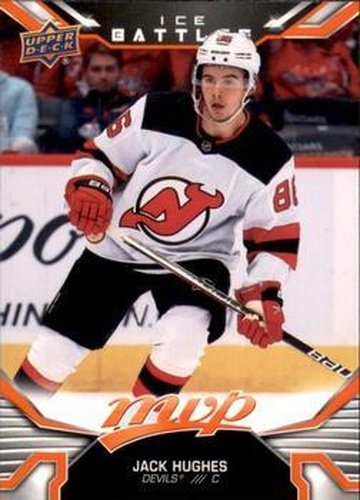 #9 Jack Hughes - New Jersey Devils - 2022-23 Upper Deck MVP - Ice Battles Hockey