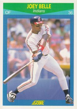 #9 Joey Belle - Cleveland Indians - 1990 Score Rising Stars Baseball