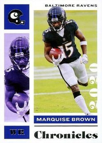 #9 Marquise Brown - Baltimore Ravens - 2020 Panini Chronicles Football