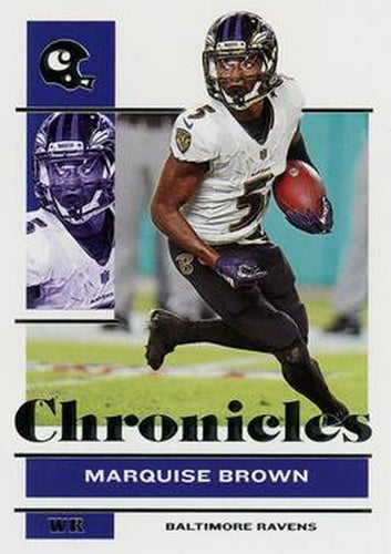 #9 Marquise Brown - Baltimore Ravens - 2021 Panini Chronicles Football