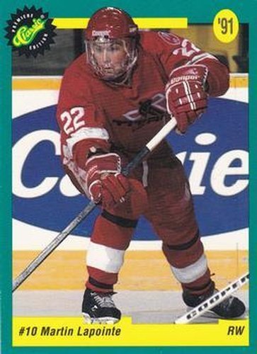 #9 Martin Lapointe - Detroit Red Wings - 1991 Classic Draft Picks Hockey