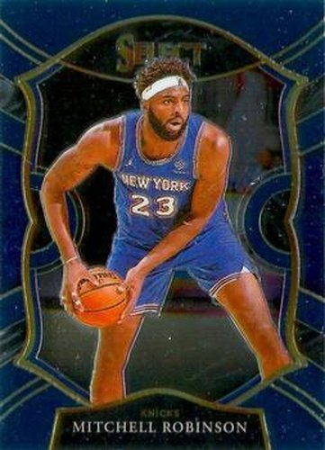 #9 Mitchell Robinson - New York Knicks - 2020-21 Panini Select - Blue Basketball