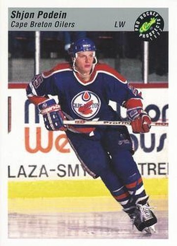#9 Shjon Podein - Cape Breton Oilers - 1993 Classic Pro Prospects Hockey