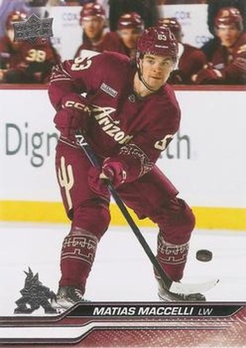 #9 Matias Maccelli - Arizona Coyotes - 2023-24 Upper Deck Hockey