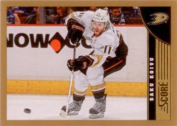 #9 Saku Koivu - Anaheim Ducks - 2013-14 Score - Gold Hockey