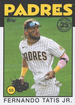 #86B-9 Fernando Tatis Jr. - San Diego Padres - 2021 Topps Update - 1986 Topps Baseball 35th Anniversary Baseball