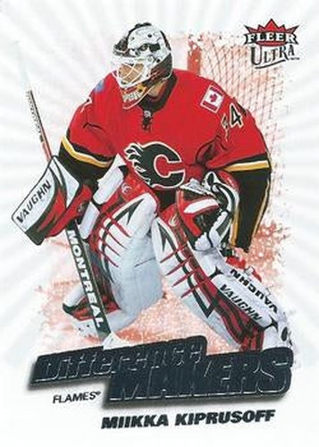 #DM9 Miikka Kiprusoff - Calgary Flames - 2008-09 Ultra - Difference Makers Hockey