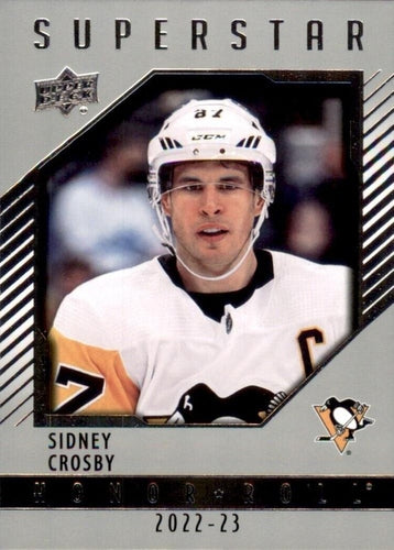 #HR-9 Sidney Crosby - Pittsburgh Penguins - 2022-23 Upper Deck - Honor Roll Hockey