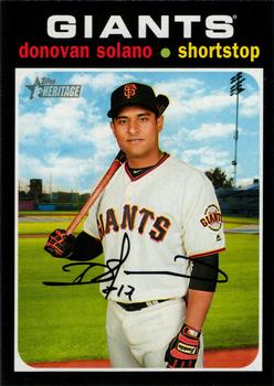 #9 Donovan Solano - San Francisco Giants - 2020 Topps Heritage Baseball