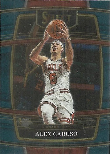 #9 Alex Caruso - Chicago Bulls - 2021-22 Panini Select - Blue Basketball