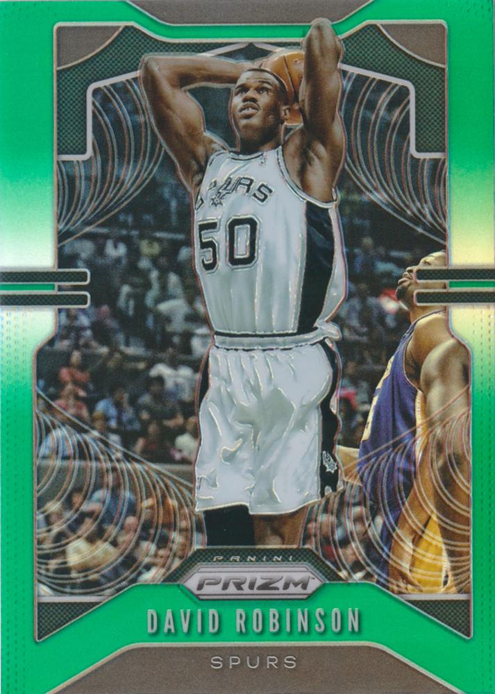 #9 David Robinson - San Antonio Spurs - 2019-20 Panini Prizm - Prizms Green Basketball