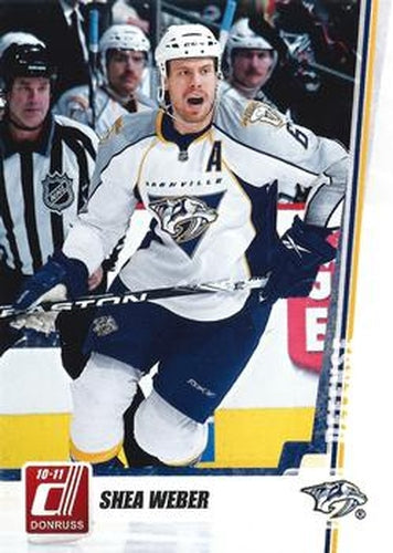 #9 Shea Weber - Nashville Predators - 2010-11 Donruss Hockey