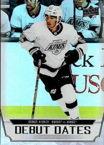 #DD-9 Quinton Byfield - Los Angeles Kings - 2022-23 Upper Deck - Debut Dates Hockey
