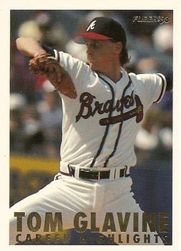 #9b Tom Glavine - Atlanta Braves - 1993 Fleer - Tom Glavine Career Highlights Baseball