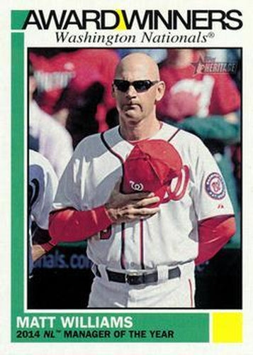 #AW-8 Matt Williams - Washington Nationals - 2015 Topps Heritage - Award Winners Baseball
