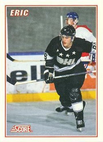 #B3 Eric Lindros - Oshawa Generals - 1990-91 Score American - Eric Lindros Bonus Cards Hockey