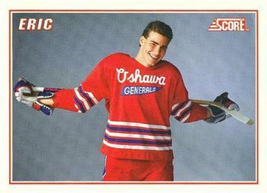 #B5 Eric Lindros - Oshawa Generals - 1990-91 Score American - Eric Lindros Bonus Cards Hockey
