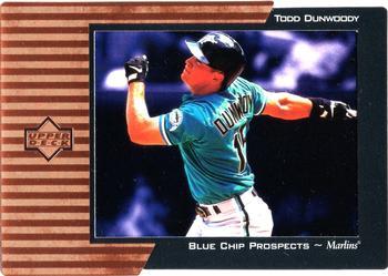 #BC17 Todd Dunwoody - Florida Marlins - 1998 Upper Deck - Blue Chip Prospects Baseball