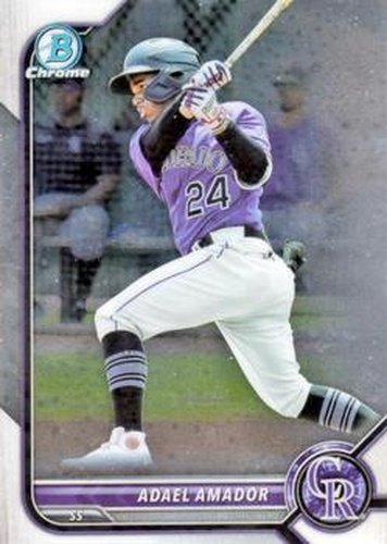 #BCP-109 Adael Amador - Colorado Rockies - 2022 Bowman - Chrome Prospects Baseball