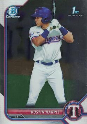 #BCP-119 Dustin Harris - Texas Rangers - 2022 Bowman - Chrome Prospects Baseball