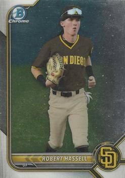 #BCP-133 Robert Hassell - San Diego Padres - 2022 Bowman - Chrome Prospects Baseball