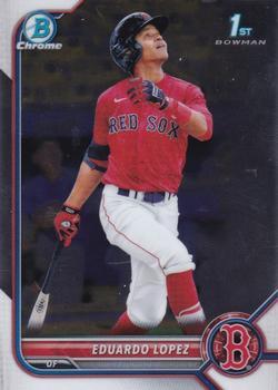 #BCP-134 Eduardo Lopez - Boston Red Sox - 2022 Bowman - Chrome Prospects Baseball