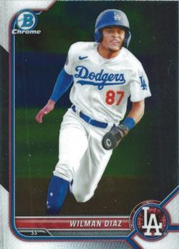 #BCP-135 Wilman Diaz - Los Angeles Dodgers - 2022 Bowman - Chrome Prospects Baseball