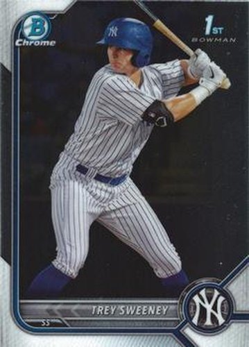 #BCP-137 Trey Sweeney - New York Yankees - 2022 Bowman - Chrome Prospects Baseball