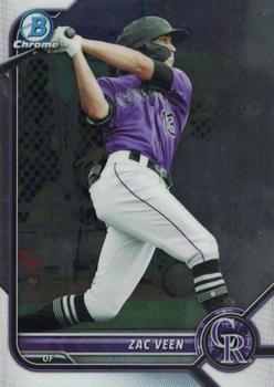 #BCP-13 Zac Veen - Colorado Rockies - 2022 Bowman - Chrome Prospects Baseball