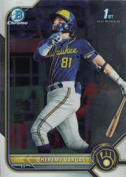 #BCP-144 Jheremy Vargas - Milwaukee Brewers - 2022 Bowman - Chrome Prospects Baseball