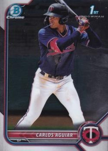 #BCP-1 Carlos Aguiar - Minnesota Twins - 2022 Bowman - Chrome Prospects Baseball