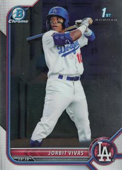 #BCP-24 Jorbit Vivas - Los Angeles Dodgers - 2022 Bowman - Chrome Prospects Baseball