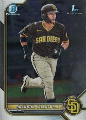 #BCP-28 Brandon Valenzuela - San Diego Padres - 2022 Bowman - Chrome Prospects Baseball