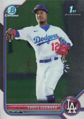#BCP-57 Eddys Leonard - Los Angeles Dodgers - 2022 Bowman - Chrome Prospects Baseball